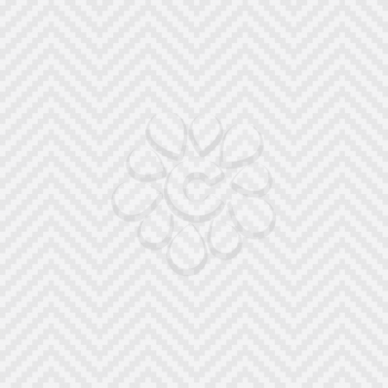 White Chevron Pixel art Pattern. White Neutral Seamless Pattern for Modern Design in Flat Style. Tileable Geometric Vector Background.