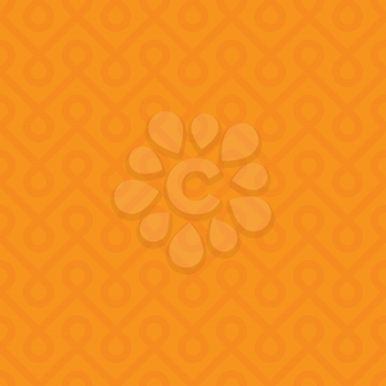 Orange Linear Weaved Seamless Pattern. Neutal tileable vector background.