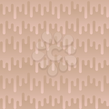 Waveform Irregular Rounded Lines Seamless Pattern. Beige tileable vector background in flat style.