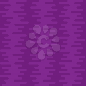 Ripple Irregular Rounded Lines Seamless Pattern. Purple tileable vector background in flat style.