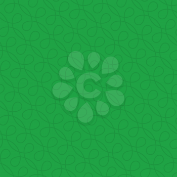 Neutral Seamless Thin Swirls Pattern. Tileable Geometric Outline Ornate. Vintage Flourish Vector Background for Retro Design.