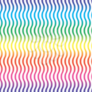 Colorful 3D Wavy lines seamless background. Multicolor seamless vector pattern for your design.