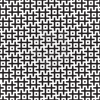 Black and white Hashtags Seamless Pattern for Modern Design in Flat Style. Monochrome Tileable Geometric Vector Background.