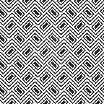 Black and white Classic seamless pattern. Monochrome tileable linear vector background.