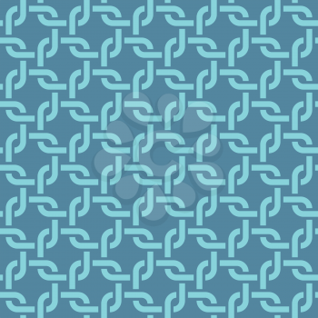 Blue Rounded weave squares seamless pattern. Blue Seamless background for web design or wrapping.