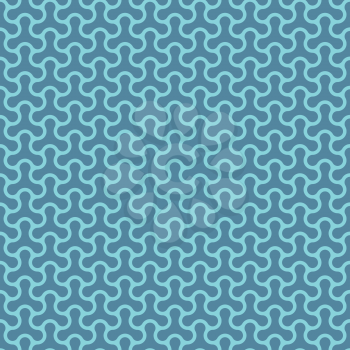 Molecular pattern. Blue Neutral geometric seamless pattern for web design. Blue tileable vector background.