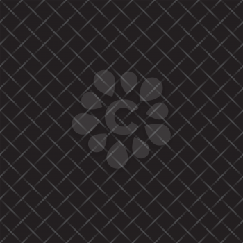 Checkered wired fence background. Black seamless vector pattern for web design.
