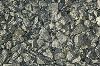 The texture of grayish color coarse gravel 