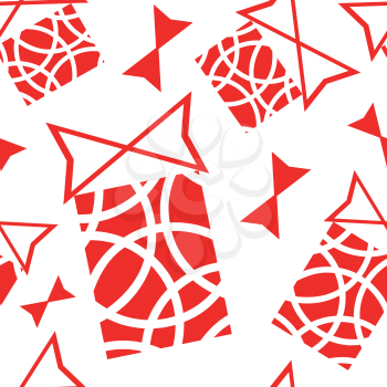 Vector. Seamless ornament christmas in color 107