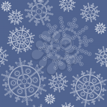 Vector. Seamless ornament snowflake  in color 480