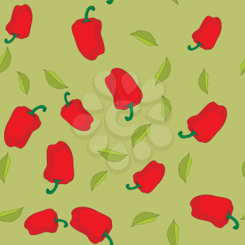 Red pepper seamless pattern 604