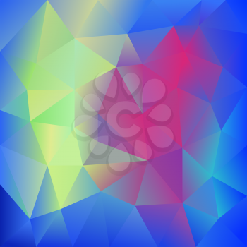 Abstract Colorful Triangles polygonal Background. Vector illustration