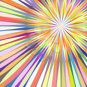 Abstract Colorful Rays Background. Vector illustration