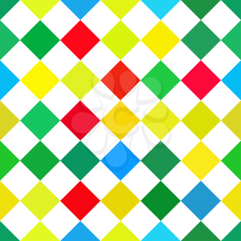 Abstract colorful retro squares seamless background. Vector illustration