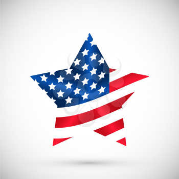 Illustration Patriotic United States of America, USA, vector illustration