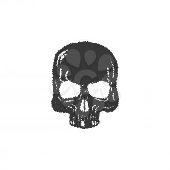 Skull illustration, t-shirt graphics print, vector illustration