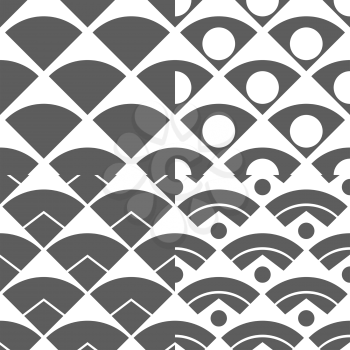 Abstract Peacock Tail Seamless Pattern Vector Illustration