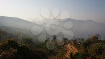 Panoramic View from top of Mountains in Nepal