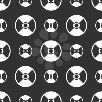 Seamless disks pattern on a black background