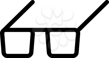 Black Glasses icon on a white background