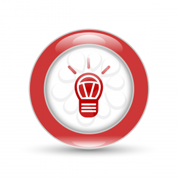 black electric bulb icon on a white background