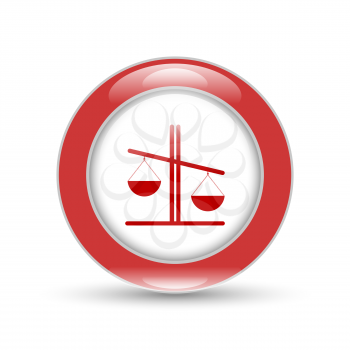 Libra vector icon, illustration of justice or comparison