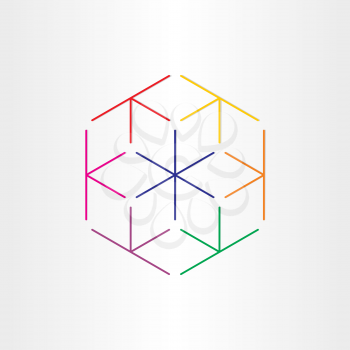 cubes in cube optical illusion design