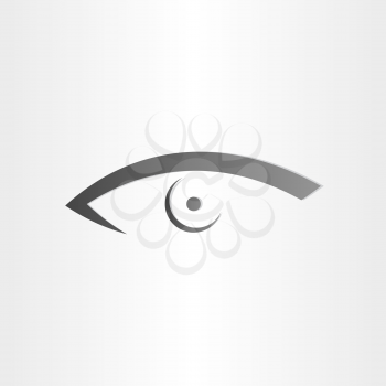 human eye stylized icon optics make-up look vision woman 