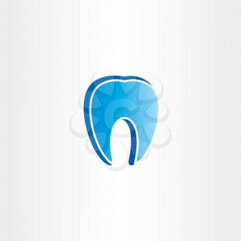 abstract tooth dentist symbol design
