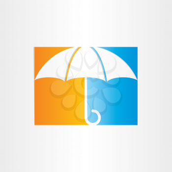 abstract umbrella icon vector design
