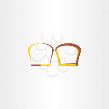 brown and yellow bread logo design
