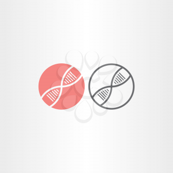 dna circle icons vector design element