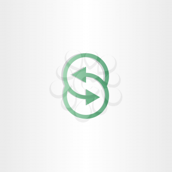 letter s vector arrows vector symbol design