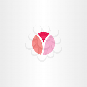 logotype circle letter y symbol icon design