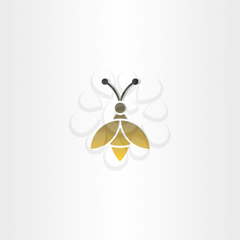 bee sign vector logo icon design 