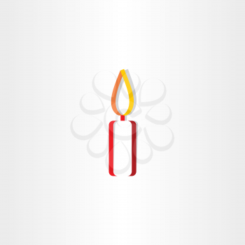 candle light logo vector design