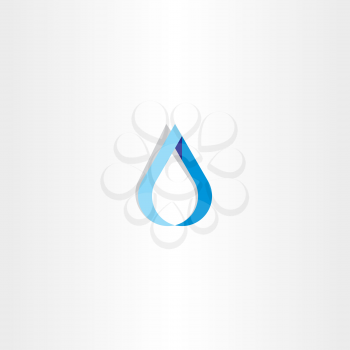 drop of water blue logo sign symbol