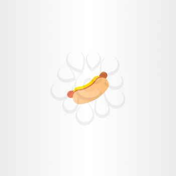 hot dog vector icon logo fastfood design