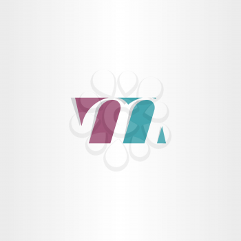 logotype m logo letter m sign symbol vector design