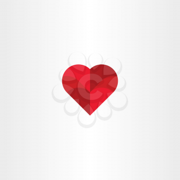red vector heart background love icon design