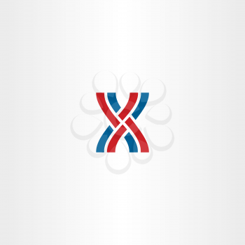 interlaced letter x logo vector icon bussines