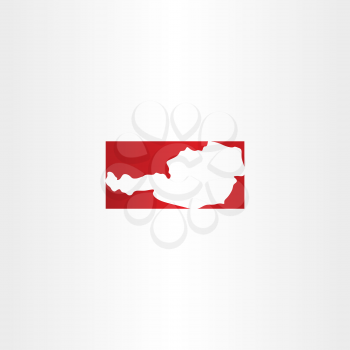 austria logo vector icon map design