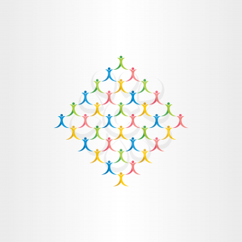 group of people crowd vector icon design