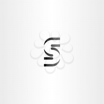 logo s letter black logotype vector sign icon element label