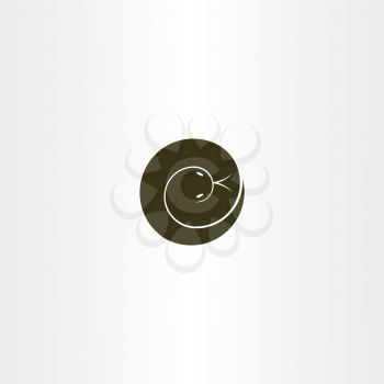 spiral snake icon vector logo symbol 
