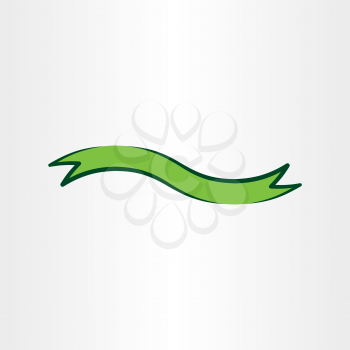 green ribbon vector design element