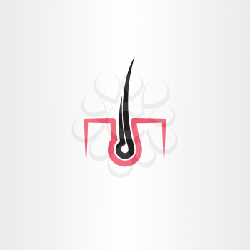 hair follicle vector icon element design