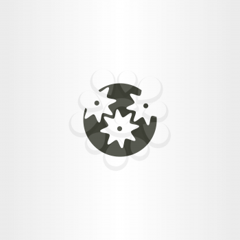 mechanical gear vector logo icon 
