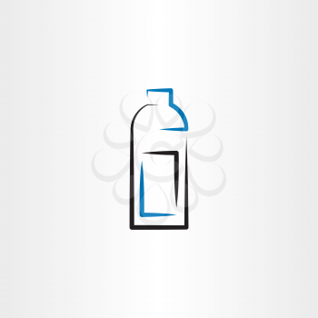 bottle icon symbol line vector design
