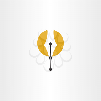 ink pen logo vector symbol icon sign design